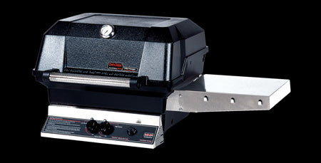 Post mounted natural outlet gas grills